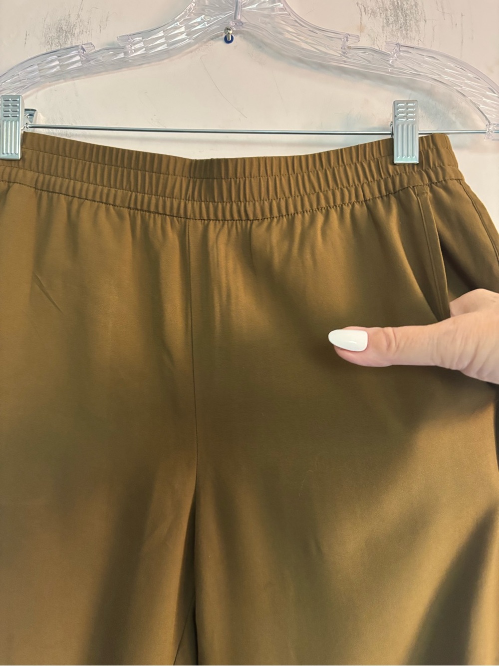 Madewell Olive Green Pants w/Curved Hem NWOT